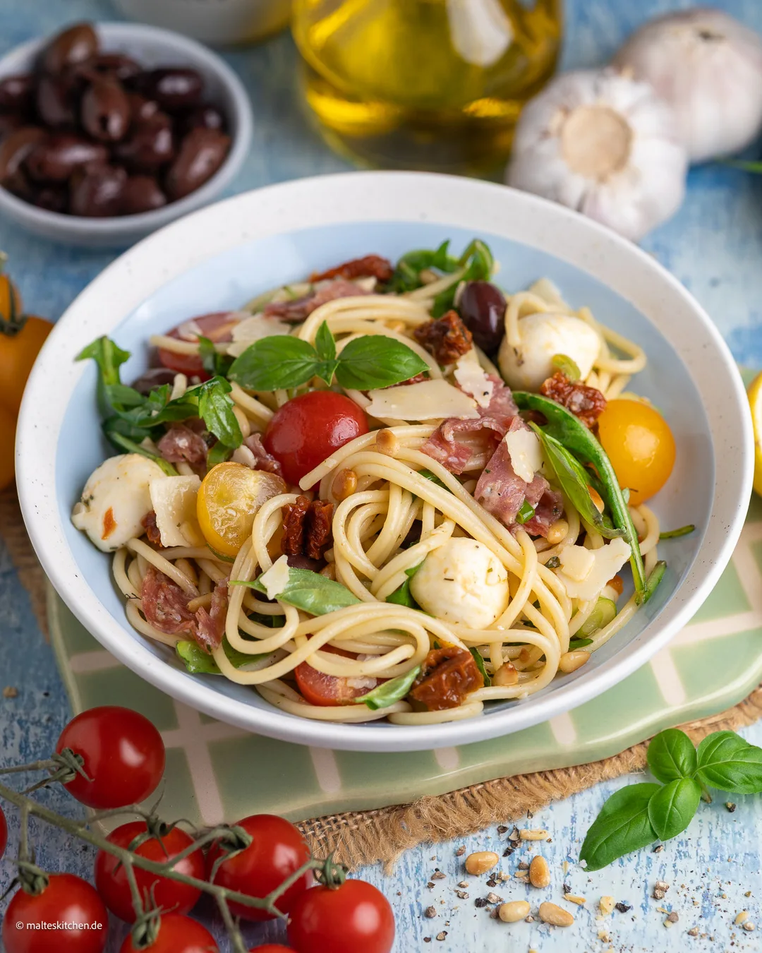 Italienischer Spaghettisalat