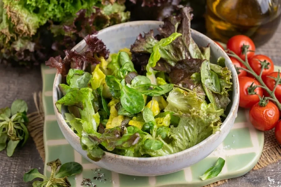 Verwelkter Salat